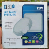 LED panel 12w - kockasti - okrugao