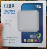 LED panel 18w - kockasti - okrugao