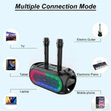 RGB Led Bluetooth zvucnik 2 mikrofona daljinskim ZQS424 za dom i slobodno vreme