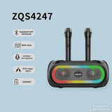 RGB Led Bluetooth zvucnik 2 mikrofona daljinskim ZQS424 za dom i slobodno vreme