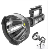 Ručna lampa crne boje sa LED izvorom svetlosti.