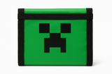 Minecraft novčanik u zelenoj i crnoj boji sa Creeper dizajnom.