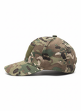 Taktička kapa Multicam - bočni profil sa vidljivim velcro panelom i kamuflažnim uzorkom