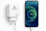 GaN punjač snage 65 W sa USB-C kablom.