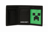 Zeleni i crni Minecraft novčanik sa Creeper motivom.
