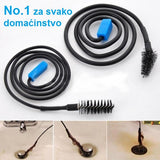 Savitljiva sajla može se koristiti za čišćenje odvoda bez pomeranja čepa ili rešetke.