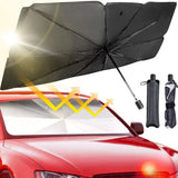 Suncobran za automobil uz futrolu za odlaganje.