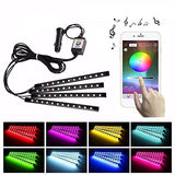 Ambijentalno osvetljenje za auto RGB sa mobilnom kontrolom