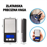 Digitalna vaga sa LCD ekranom sa pozadinskim osvetljenjem.
